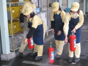 消火器訓練の実施